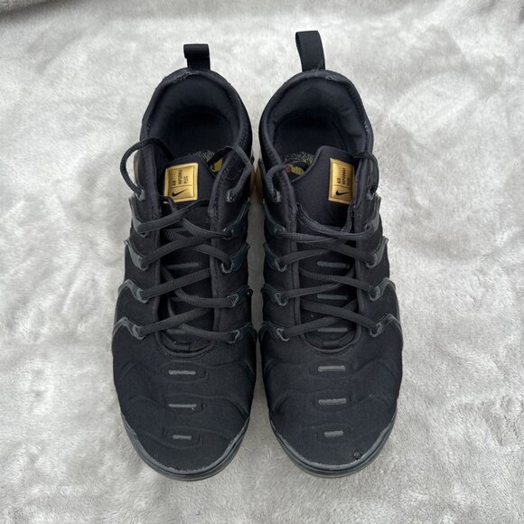 10 - Nike Air VaporMax Plus Black Gold MENS CW7299-001 Sneakers main image 6
